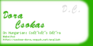 dora csokas business card